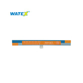 Cascada de Labio Recto Blanco 12"