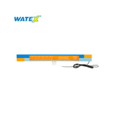 Cascada de Labio Recto Blanco con LED 12"