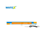 Cascada de Labio Recto Blanco con LED 24"