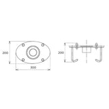 ANCLA PARA CASCADA FIDJI (AC. INOX. 316)