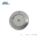 Reflectores Inter NOVA LED Acero Inox 15 cms Blanco frio/cálido 10W, 12V