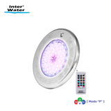 Reflector Inter NOVA LED Acero Inox 15 cms, colores RGB, 10W, 12V