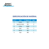 Válvula Bola de PVC para Cementar 2″